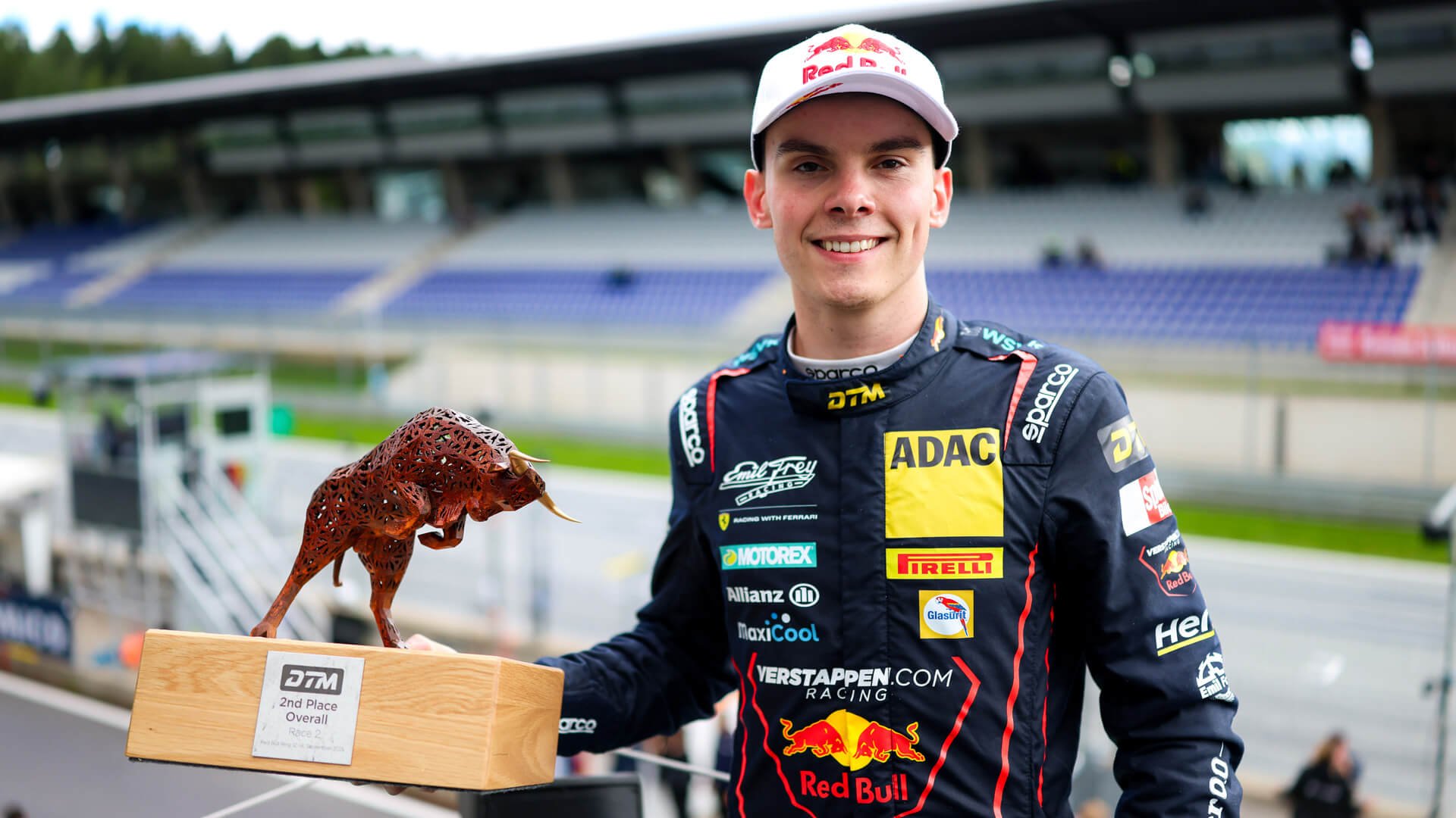 Thierry Vermeulen with his Trophy at Red Bull Ring