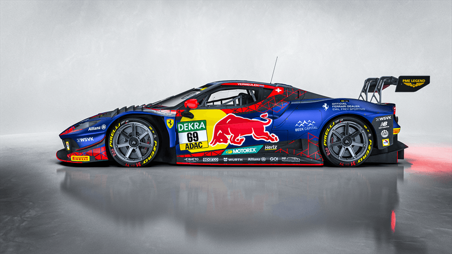 Emil Frey Racing blau