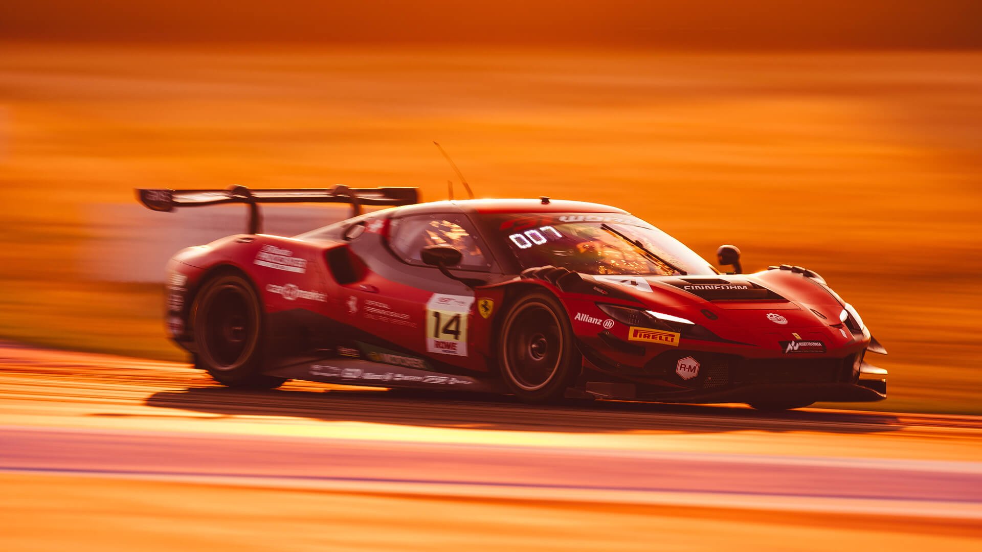 Ferrari #14 from Emil Frey Racing in Misano
